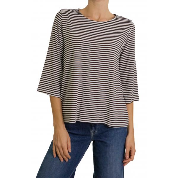 Maglia a righe con manica 3/4